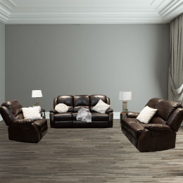 Lorraine Bel-Aire Deluxe 3 Piece Mocha Reclining Sofa Set